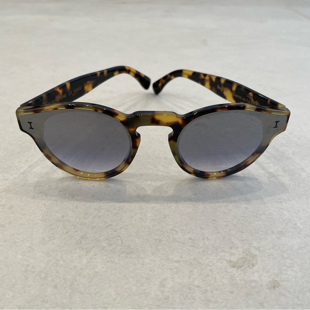 Illesteva One Point One Tortoise/Mirror Sunglasses